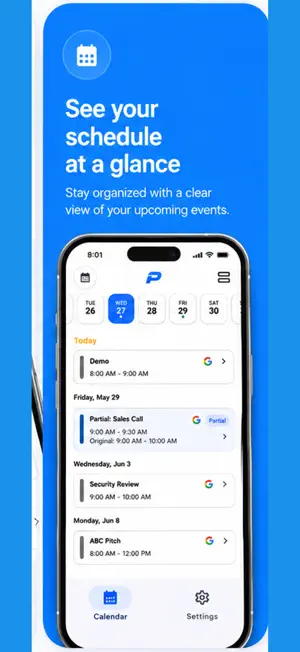 Partial Calendar screenshot 2