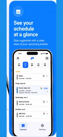 Partial Calendar screenshot