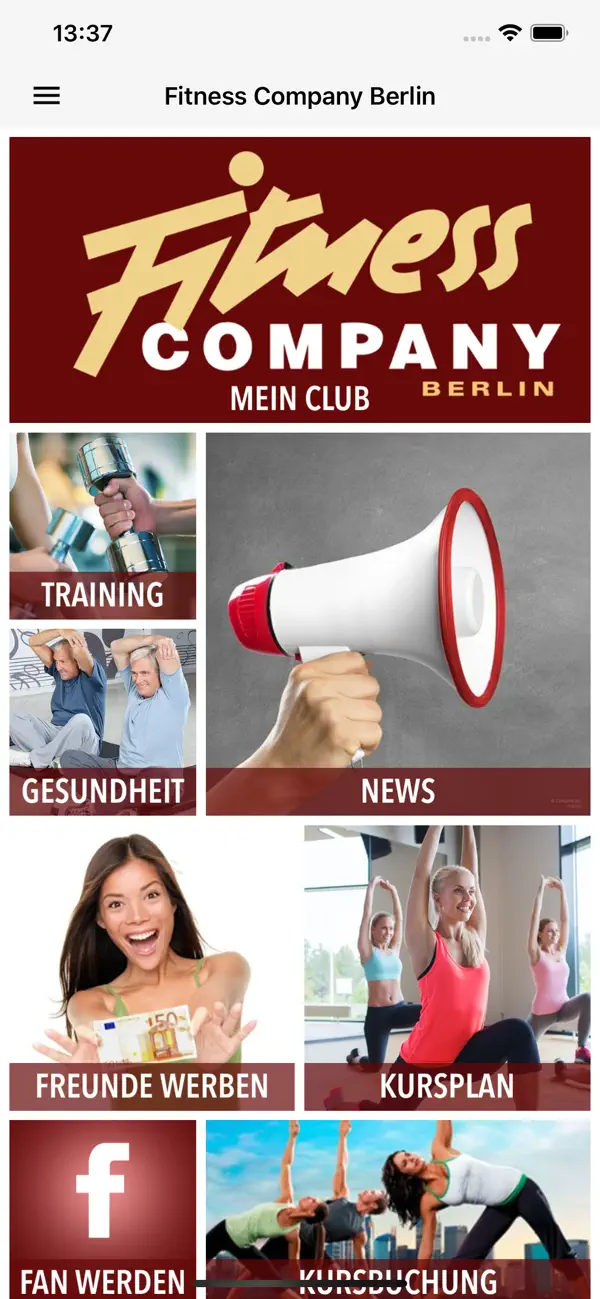 Screenshot #1 pour Fitness Company Berlin
