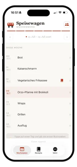 Captura de pantalla de Speisewagen en iPhone 1