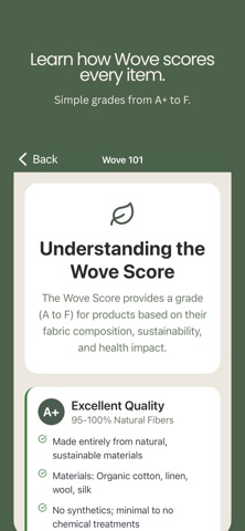 Wove Score screenshot
