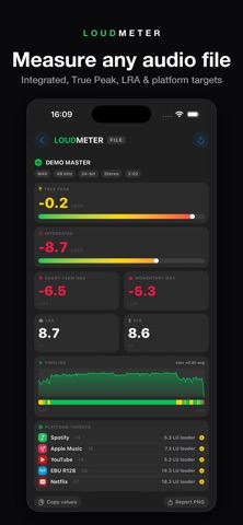 LOUDMETER: LUFS Meter Screenshot 3 of 4