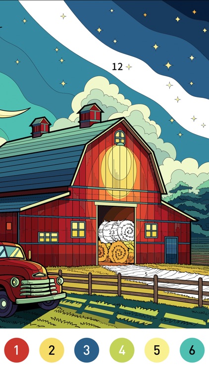 Nostalgia Color by number game