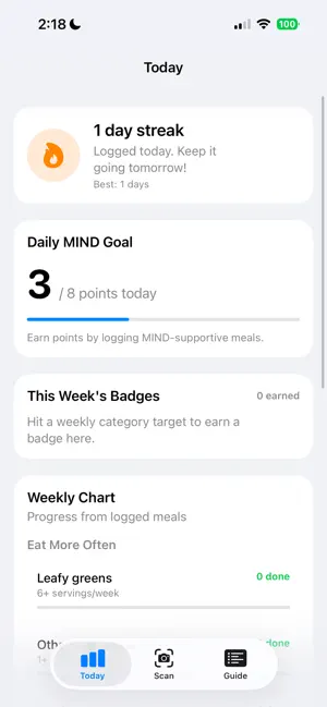 MIND Diet AI screenshot 1