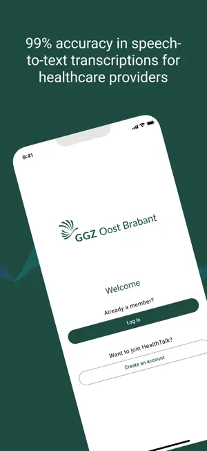HealthTalk - GGz Oost Brabant screenshot 1
