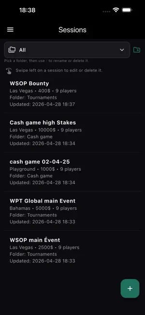 Poker Live Notes — Offline screenshot 1