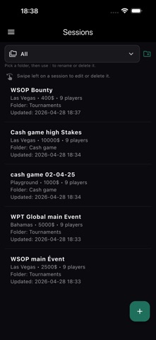 Poker Live Notes — Offline Screenshot 1 of 6