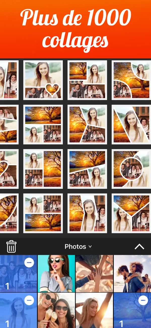 Screenshot #1 pour Photo Collage Montage Cadres