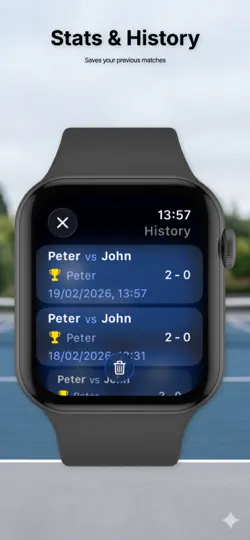 Capture d'écran de TennisCount sur iPhone 6