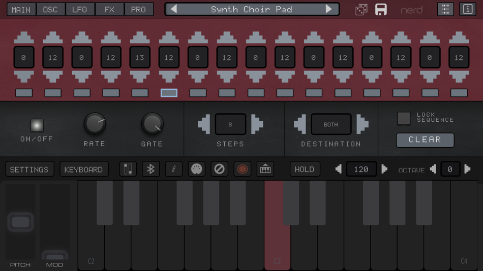 #7. NERD Synth A2x (iOS) Podle: AudioKit Pro