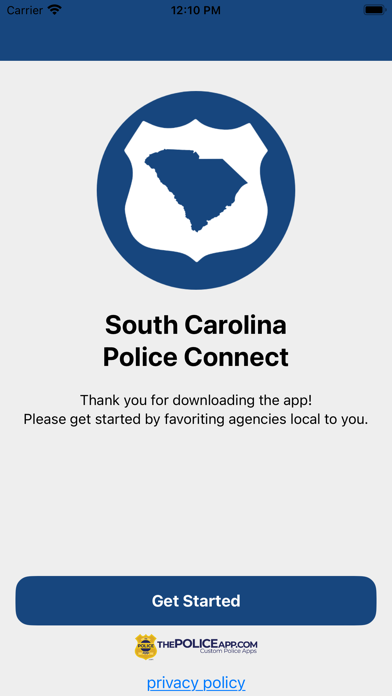 South Carolina Police Connect Screenshot