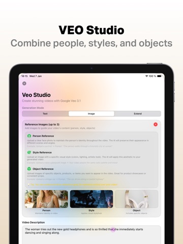 Cinematic AI: Create AI Videos iPad screenshot