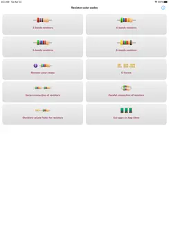 Resistor color codes calc iPad image 2