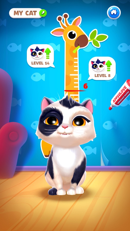 #6. My Cat – Virtual Pet Games (iOS) От: APPSYOULOVE LTD