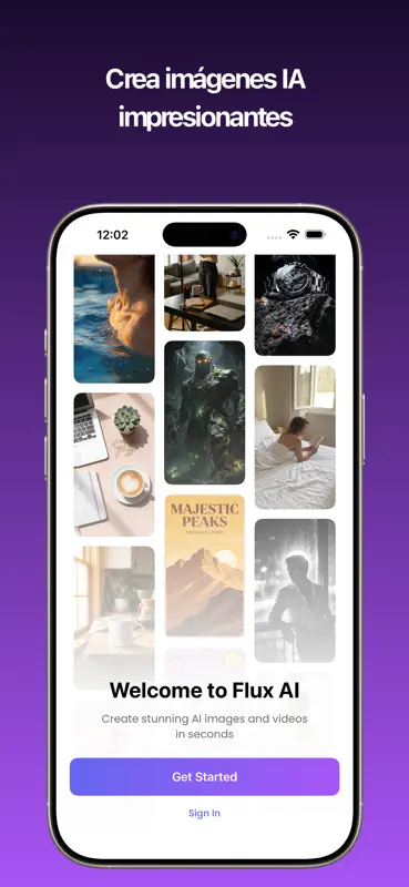 Flux AI: Genera Fotos y Videos screenshot 1 of 5
