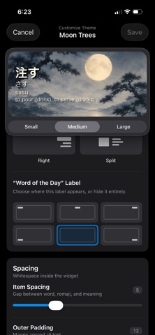 Daily Japanese Widget screenshot