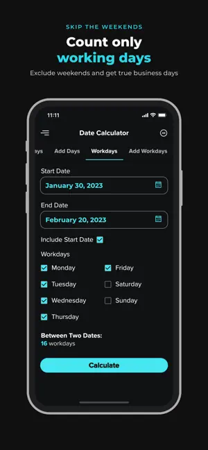 Date & Time Calculator: Days screenshot 3