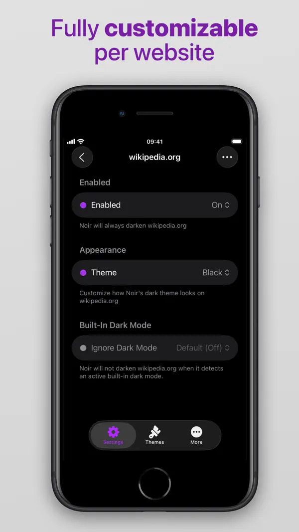 Noir - Dark Mode for Safari Screenshot 4