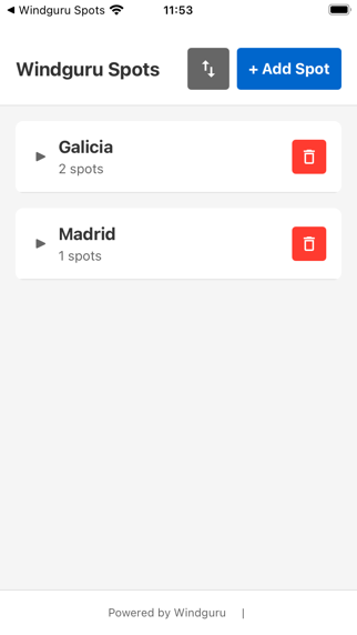 Windguru Spots: Wind Forecasts Screenshot
