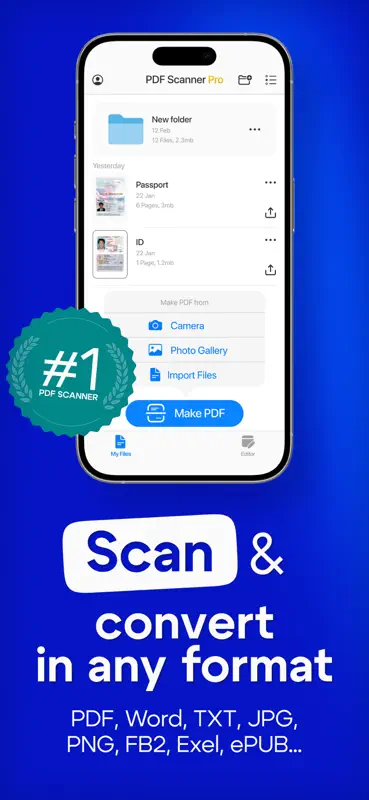 PDF Scanner: Scan Documents AI screenshot 1 of 6