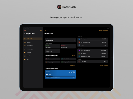Screenshot #4 pour ConstCash: Budget Manager