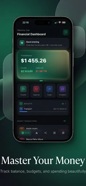 Finance App: AI Tracker screenshot 1