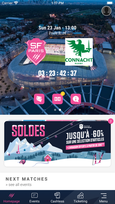Screenshot #1 pour Stade Français Paris