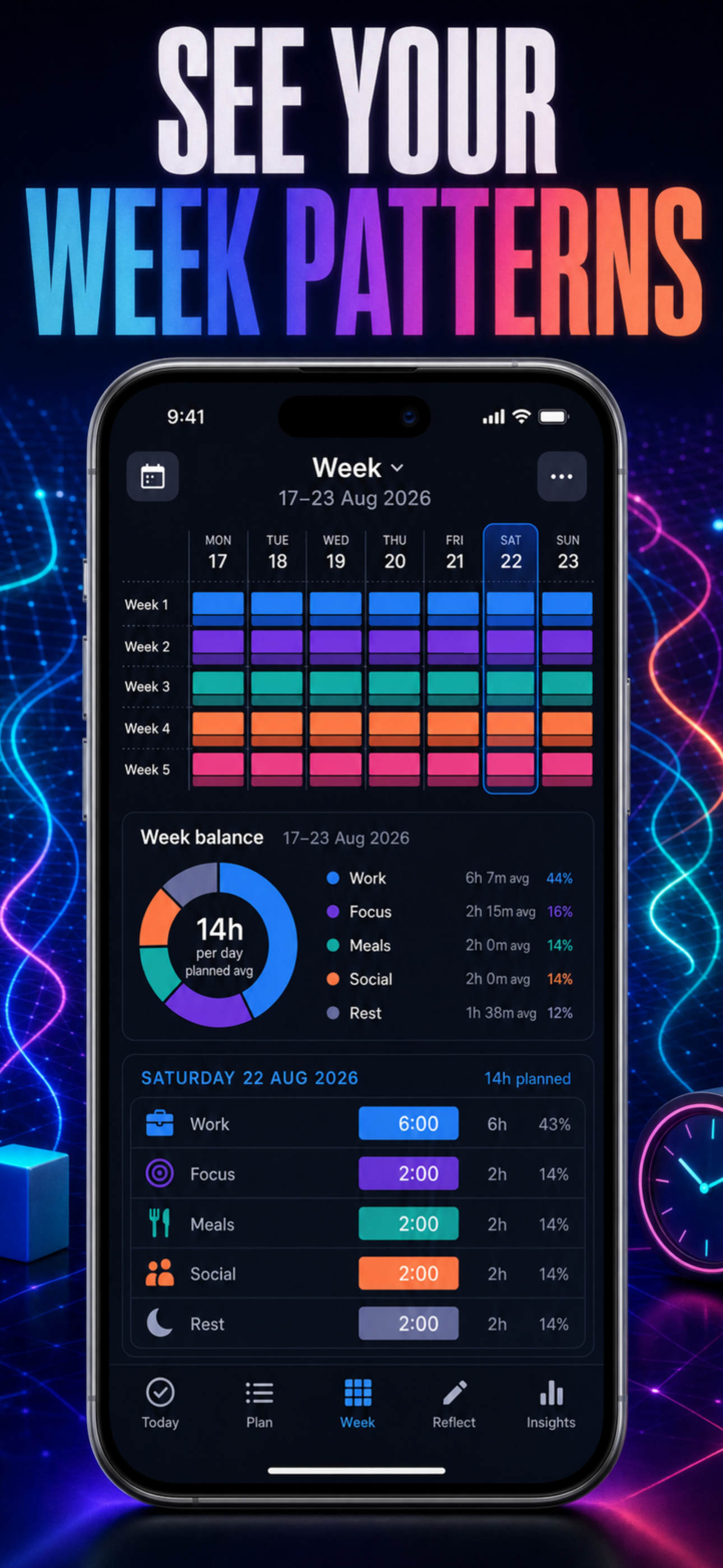 Hour by Hour: Color Planner screenshot 5
