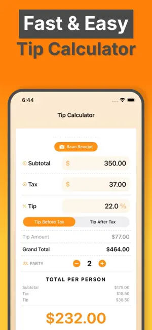 Tip Calculator - Tip Check screenshot 1