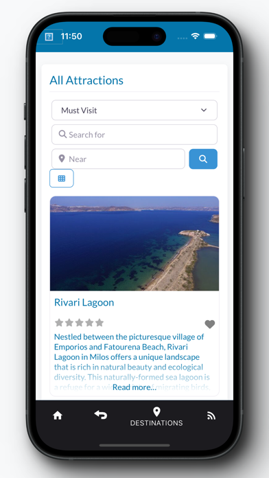 Greek Travel App Screenshot