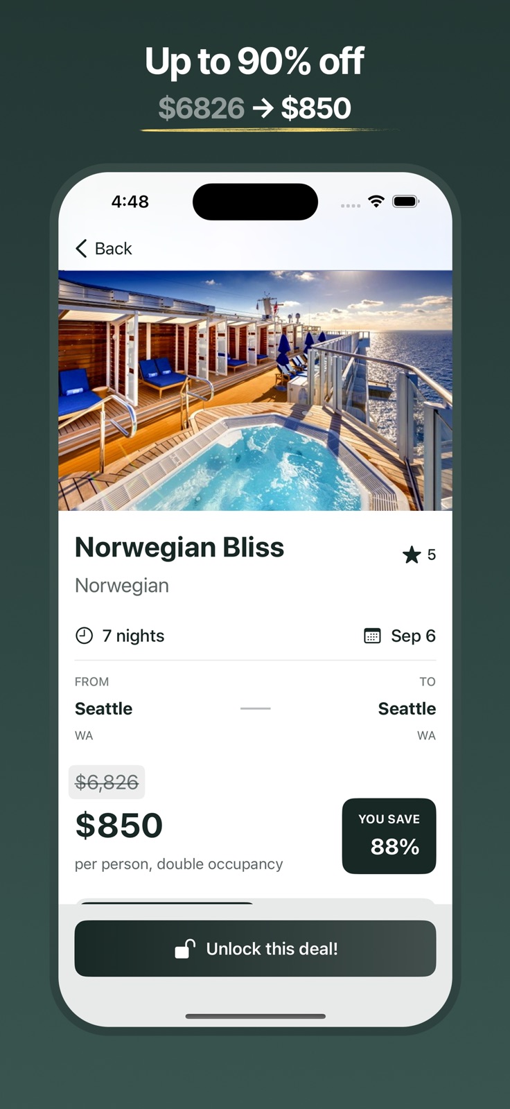 CruiseSlash iphone screenshot 2