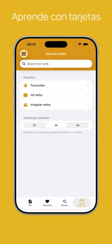 Verbes allemands Pro screenshot 8 of 9
