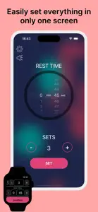 Gym Timer-Timer for rest time screenshot #1 for iPhone