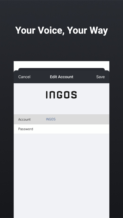 INGOS Phone Screenshot