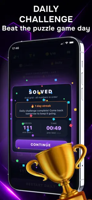 15 Puzzle : Game of Fifteen screenshot 2