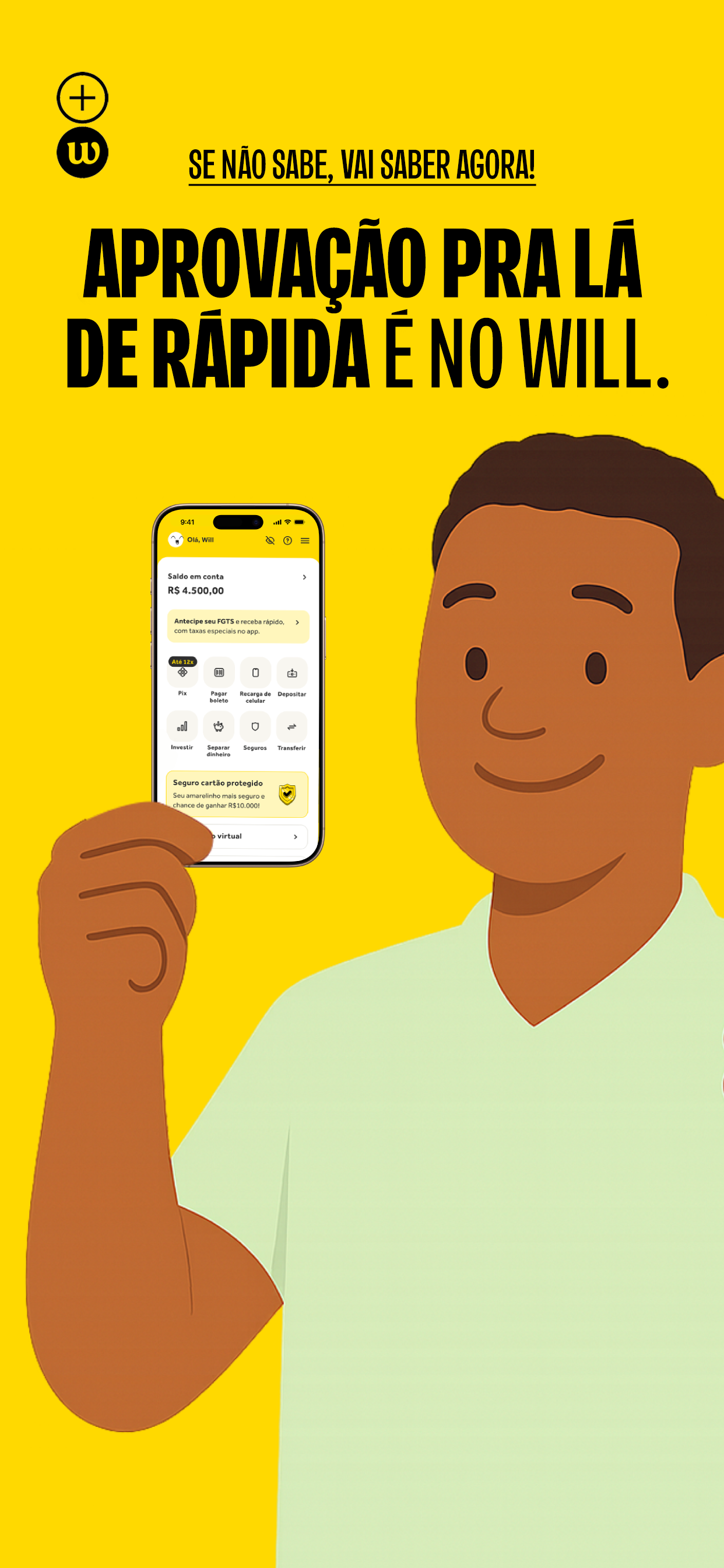 Banco will: Cartão de crédito