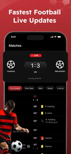 Live Football TV~ Streaming HD iPhone Ekran Görüntüsü 3