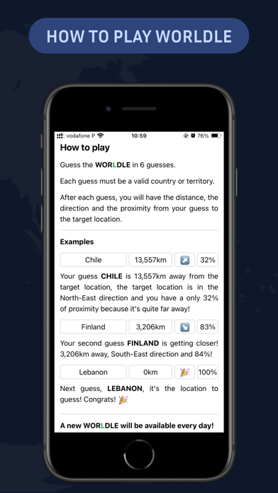 Worldle - Guess The Country! Screenshot