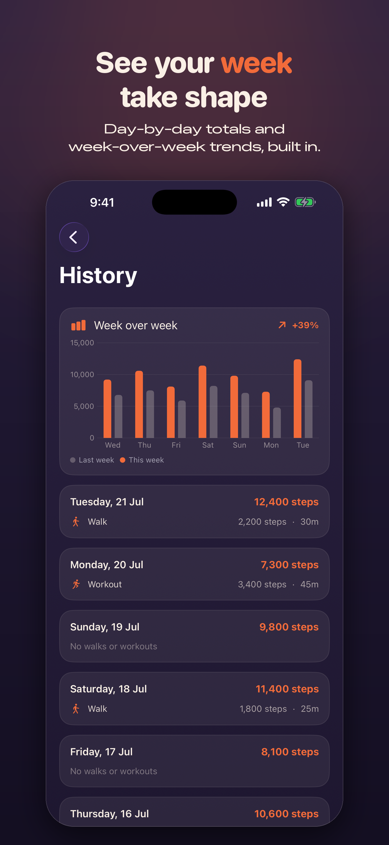 Stride: Step Tracker screenshot 2