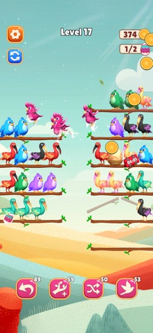 Feather Sort 3D iPhone screenshot