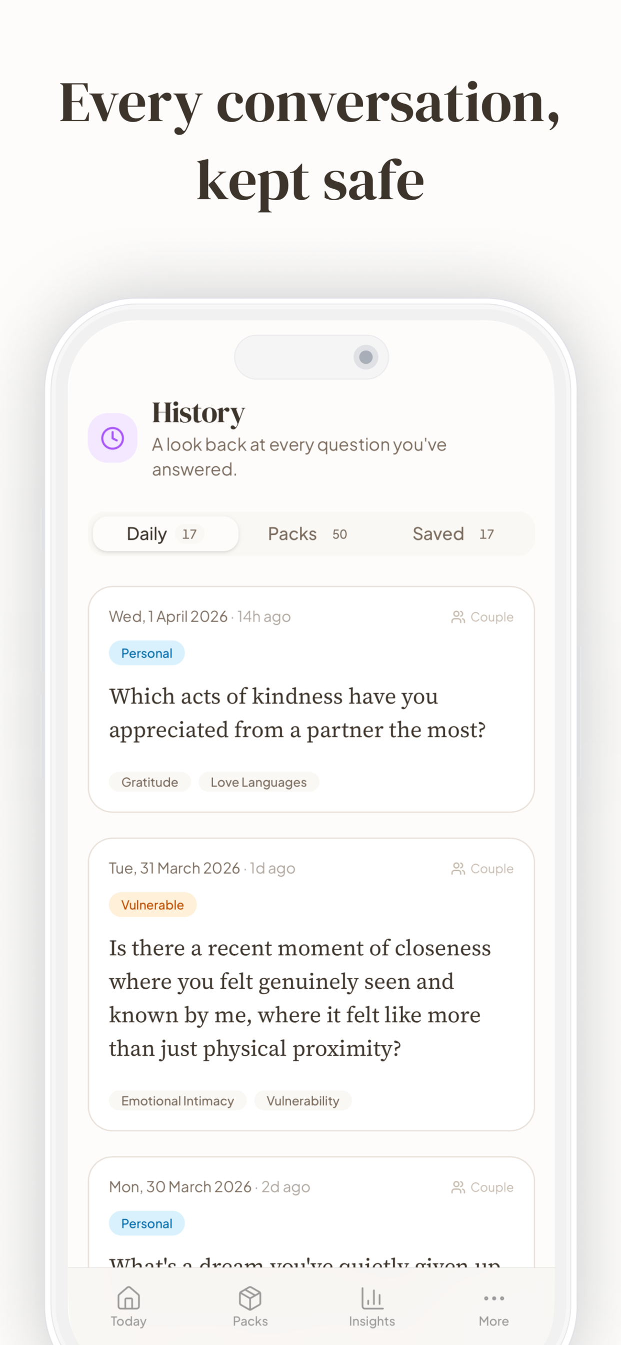 Aperi: Daily Couple Questions screenshot 5