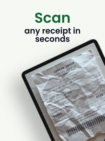 Taxr: AI Receipt Scanner iPad screenshot