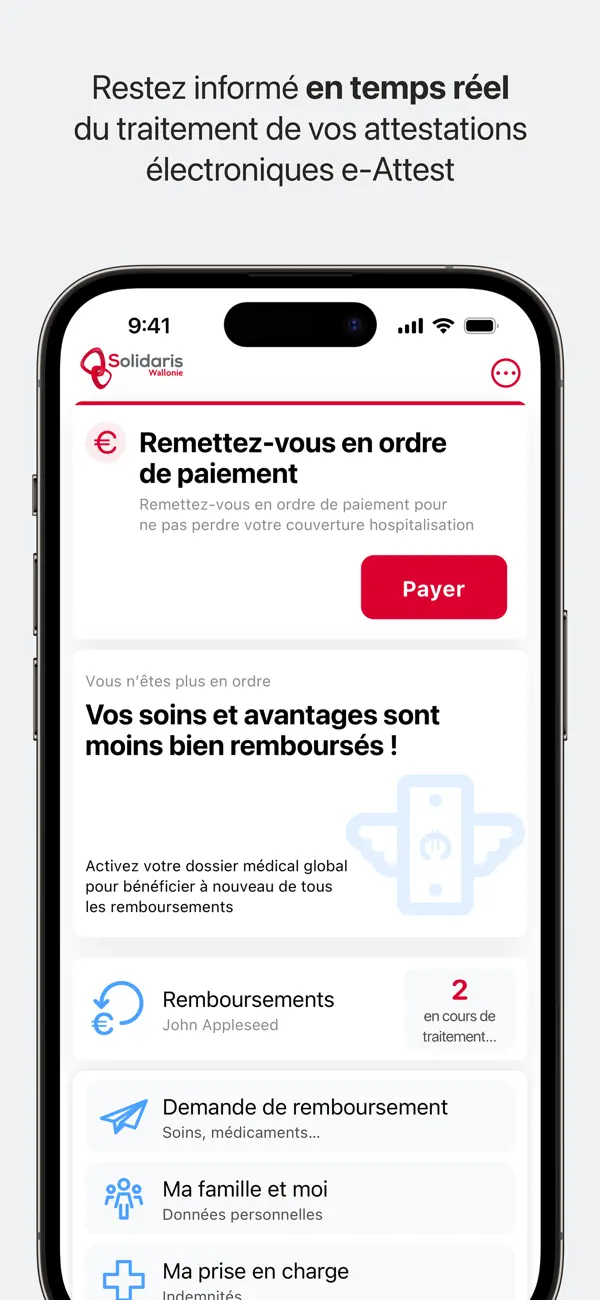 Screenshot #2 pour Solidaris Wallonie