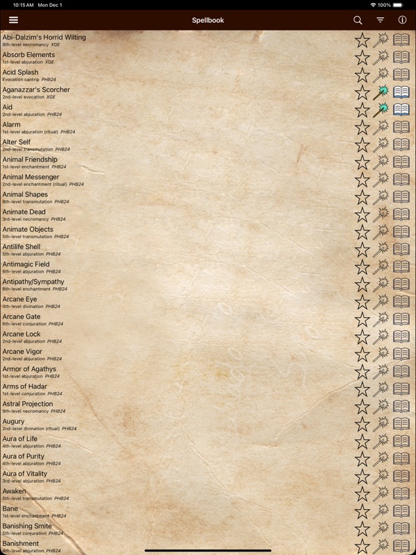 D&D Spellbook 5e screenshot 11