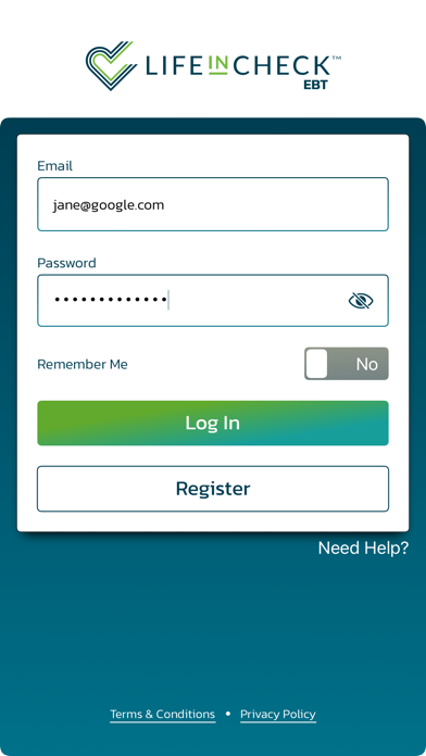 LifeInCheck EBT Screenshot 1 - AppWisp.com LifeInCheck EBT Screenshot 1 - AppWisp.com