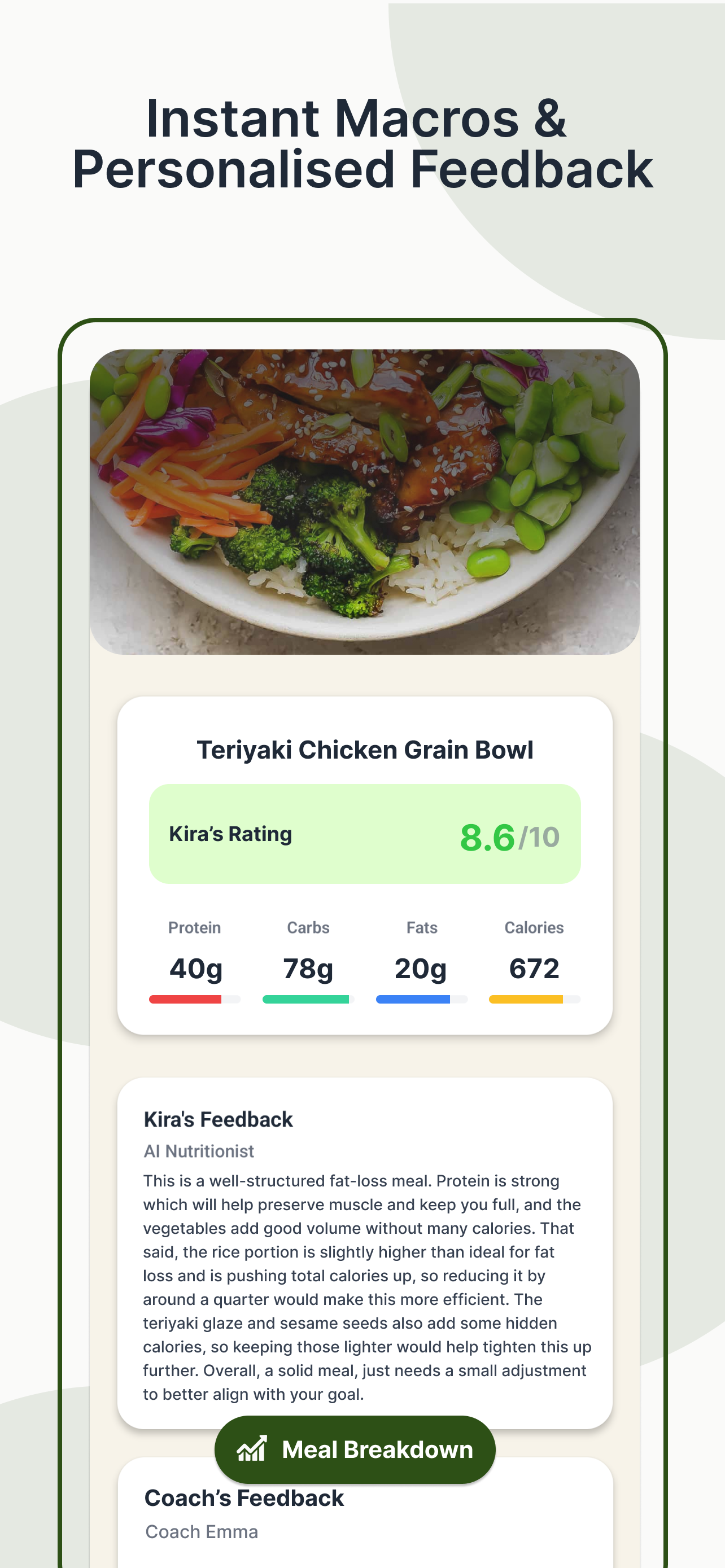 Kira: The AI Nutritionist