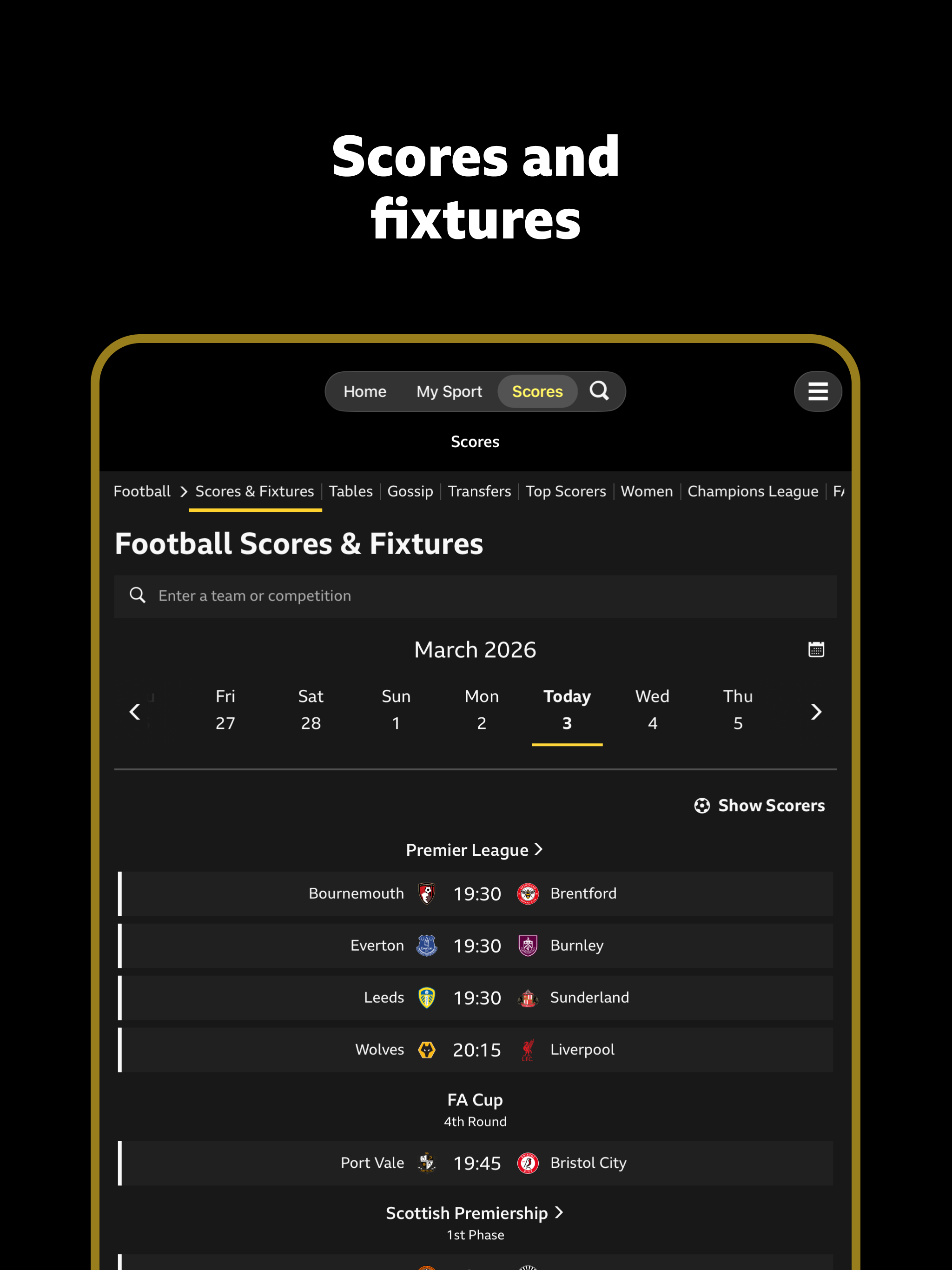 BBC Sport - News & Live Scores screenshot 12