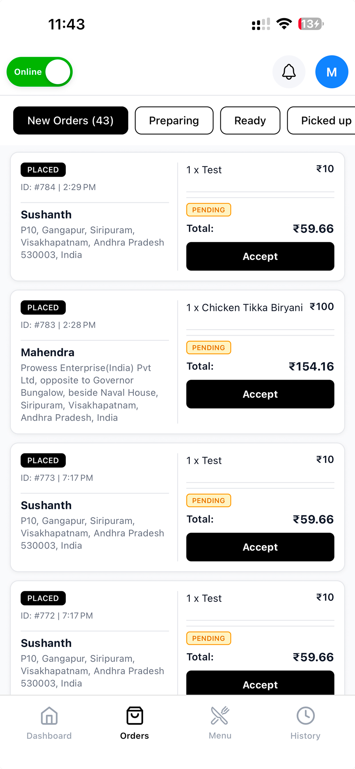 Goory Restaurant App screenshot 3