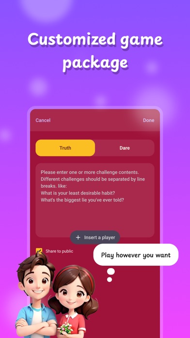 Truth or Dare: Dirty Game Screenshot