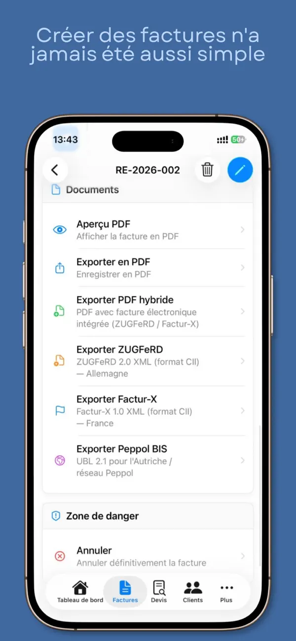 Screenshot #3 pour Facture Directe : Devis